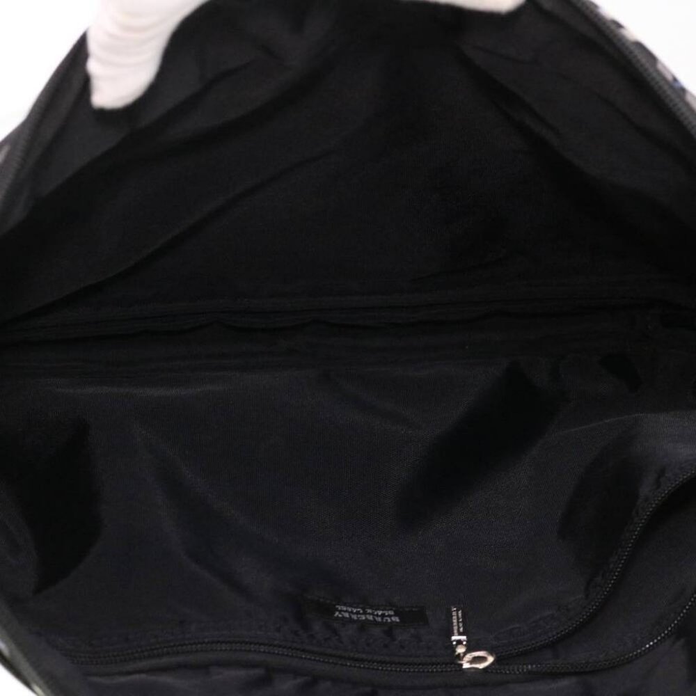 BURBERRY Nova Check Black label Business Bag Nylon Black Blue - Picture 11 of 11